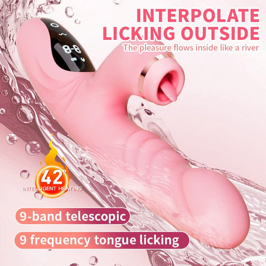 Auto Thrusting Sucking Heating Rabbit G-Spot Vibrator – Clitoral Suction, USB