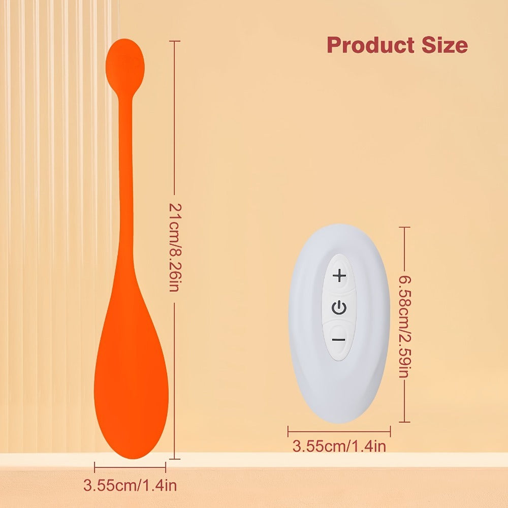 Orange Vibrating Egg Vibrator – 190g, Compact Round Design, Clitoral Stimulation