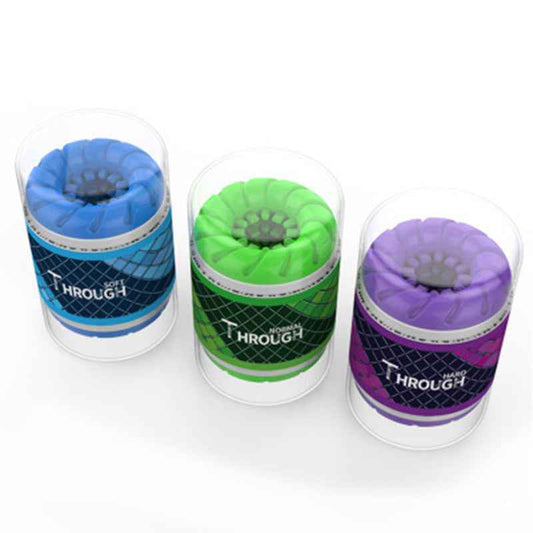 Double-Ended TPE Male Masturbator – 110x70mm, Blue / Green / Purple, Training Cup