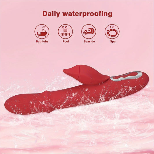 Red G-Spot Vibrator – 26.7cm, 460g, Rechargeable, Targeted Internal Stimulation