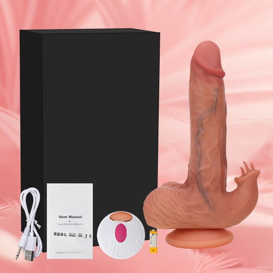 Skin-Tone Vibrating Realistic Dildo – 22.5cm Package, 660g, Lifelike Texture