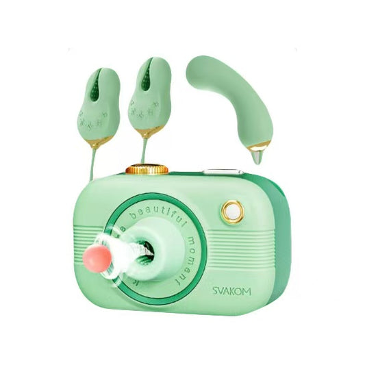 camera vibrator green breast clamp bundle version