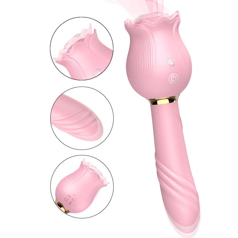 Rose Shaker Sucking Jump Egg – G-spot Vibrator for Women, Waterproof & Discreet Delivery