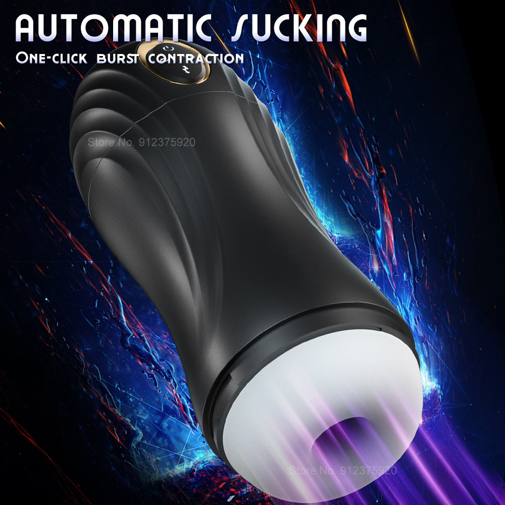 Life Aid Auto Suction Male Masturbator – 5 Suction + 10 Vibration Modes, TPE, Detachable