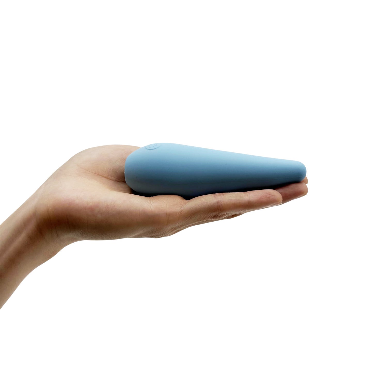 Light Blue Liquid Silicone Mini Vibrator – 116mm, Variable Speed, Clitoral Toy