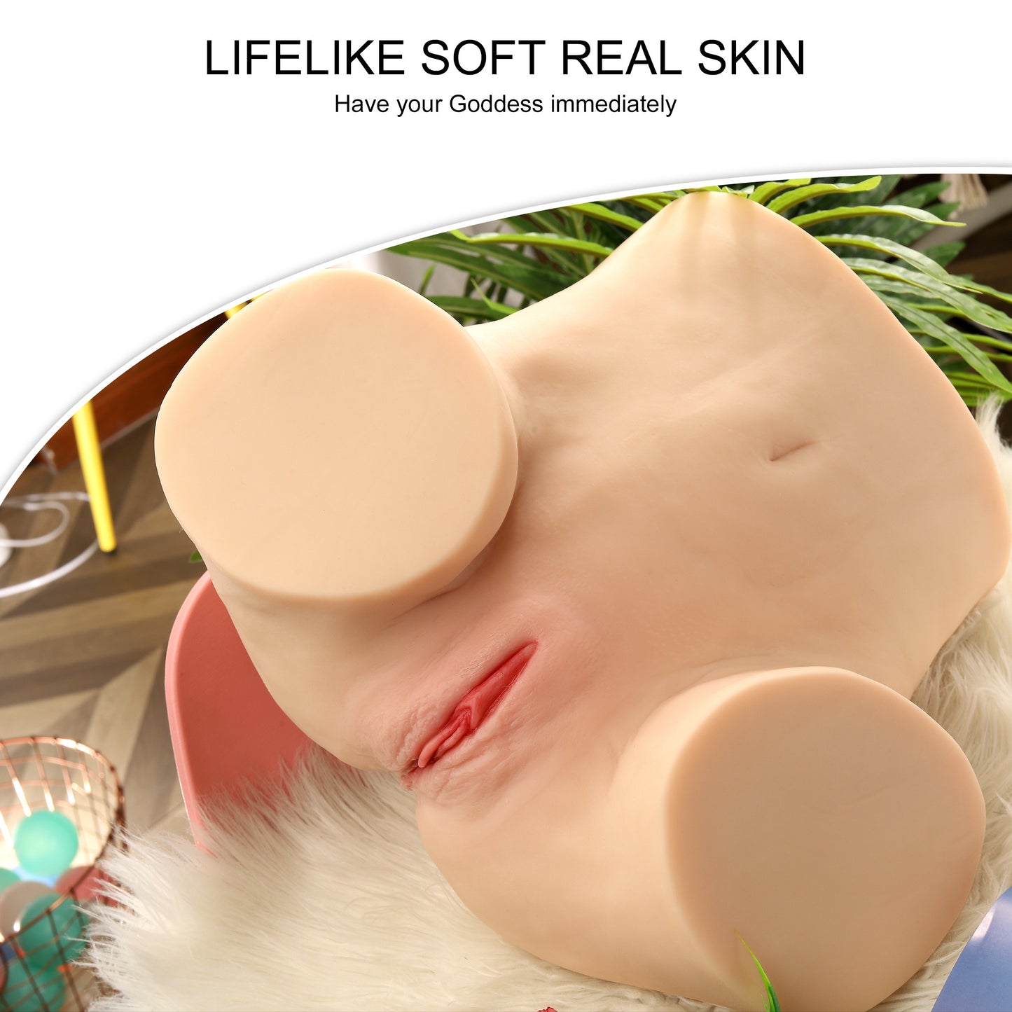 Realistic Pocket Male Masturbator – Soft Stroker Cup, Discreet Adult Toy