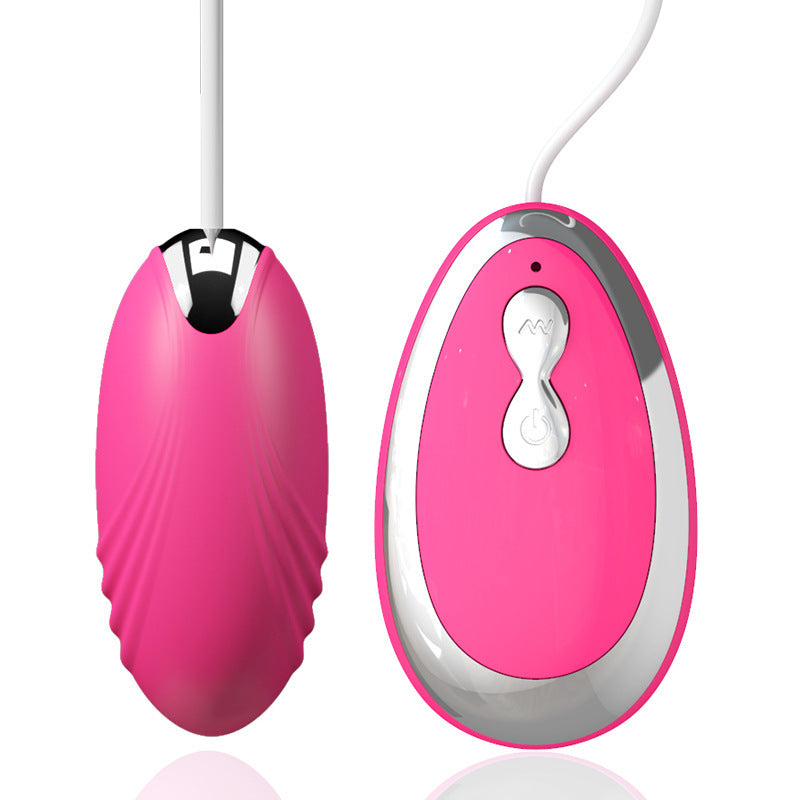 Wired Remote Control Egg Vibrator – Silicone ABS, 4 Colors, Flirting Toy