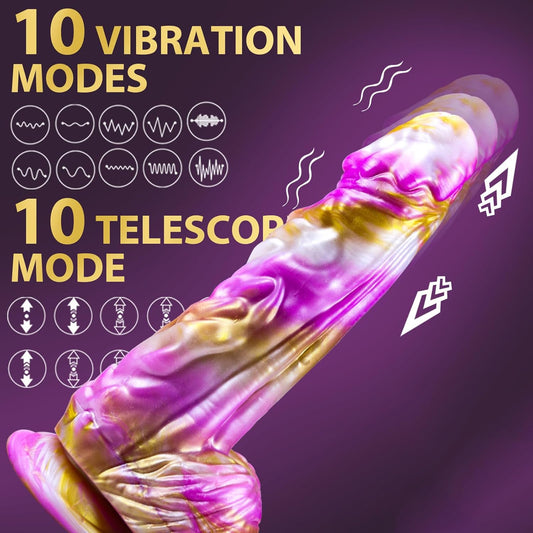 9 Inch Huge Monster Fantasy Dildo Thrusting Vibrator