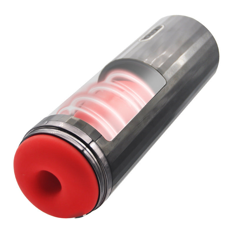 Experience Ultimate Pleasure with the 29cm Telescopic Male Masturbator – 7 Frequencies and USB Rechargeable