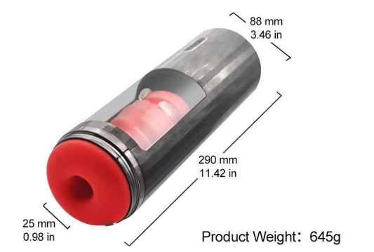 Experience Ultimate Pleasure with the 29cm Telescopic Male Masturbator – 7 Frequencies and USB Rechargeable