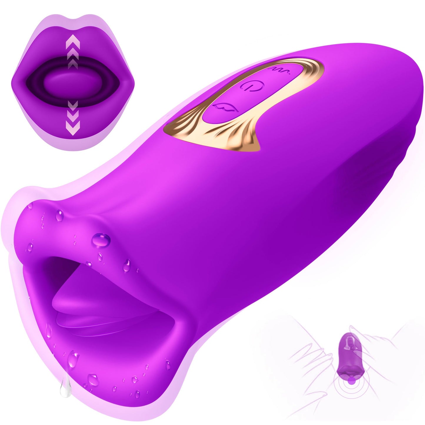 Rose Muncher 10 Biting & 10 Vibrating Modes Stimulate Nipple Clitoral Women Vibrator
