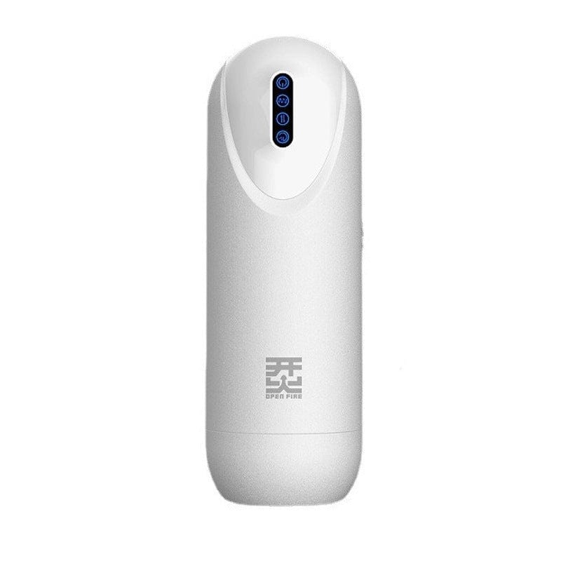 Open Fire 2-in-1 Male Multifunctional Sucking & Vibrating Telescopic Cup – 7 Modes, Realistic Texture