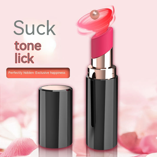 Lipstick Disguise Sucking Vibrator – Magnetic Charge, Waterproof, 45min Battery