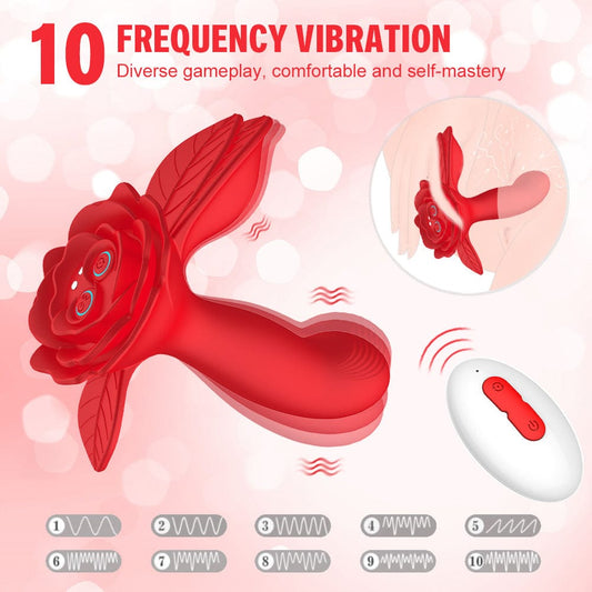 Rose Wearable Double Stimulation G Spot Vibrator