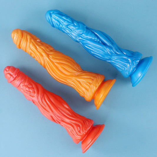 Crocodile Fantasy Silicone Dildo – 26.7cm, Pearl Colors, Body-Safe TPE, Unisex