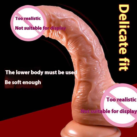Retractable Realistic Dildo – Remote Control, Optional Heating, TPE, 19cm