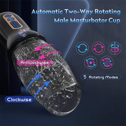 Male Multifunctional Gawk Gawk 3000 MAX Rotating Vibrating Telescopic Blowjob Masturbator