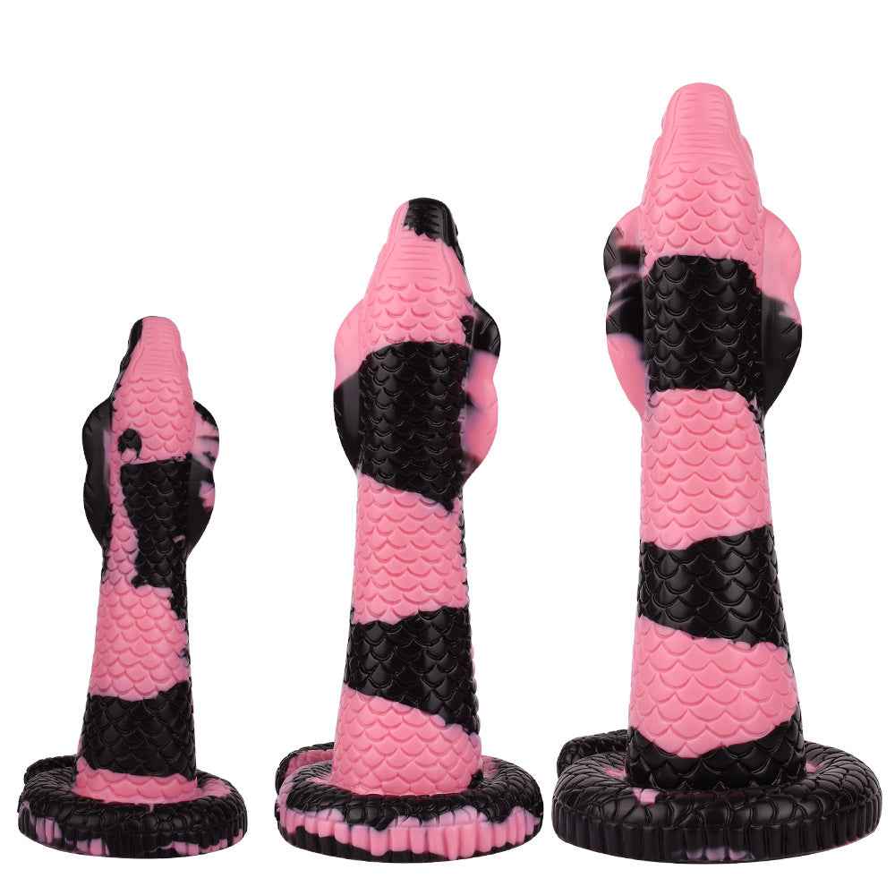 Flower Snake Fantasy Silicone Dildo – Phantom Night S/M/L, 298–873g, Unisex