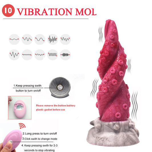 Octopus Tentacle Electric Silicone Anal Plug Vibrator – Unique Sensory Fantasy Toy