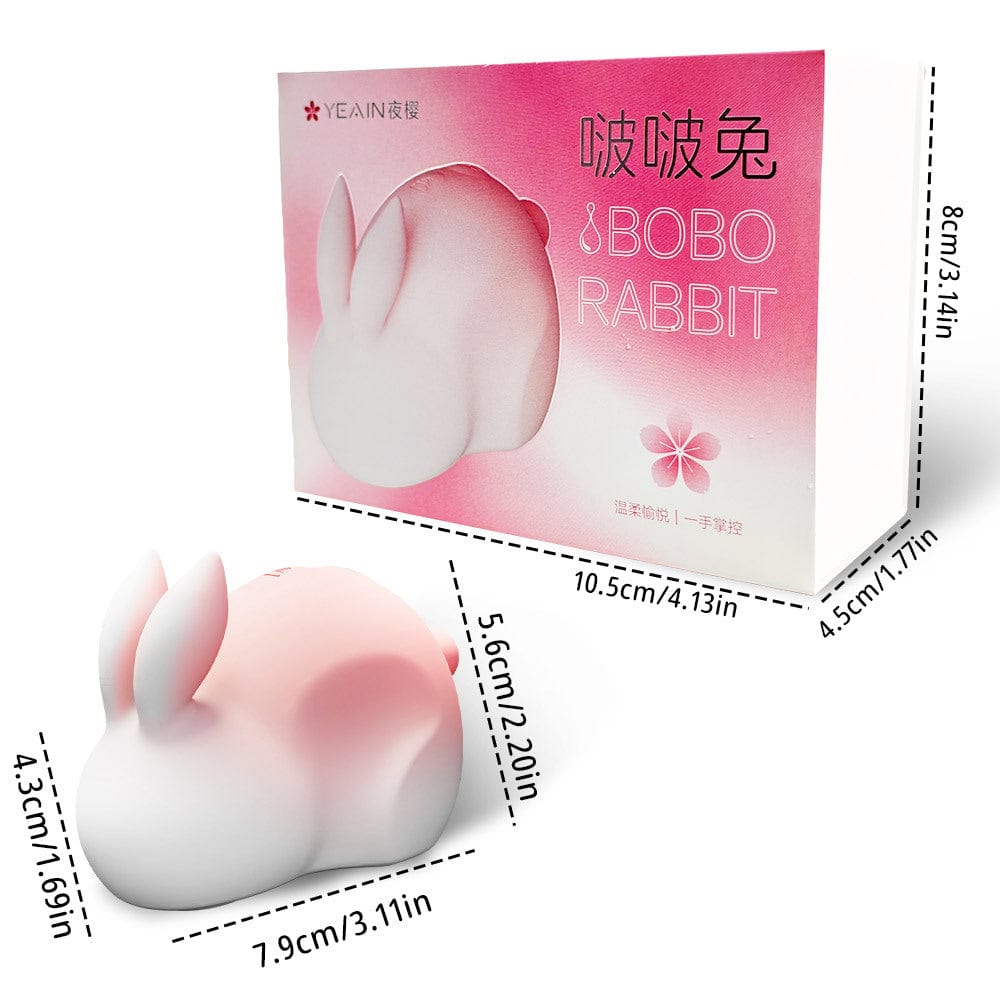 BOBO rabbit clitoral suction vibrator retail packaging box gradient pink
