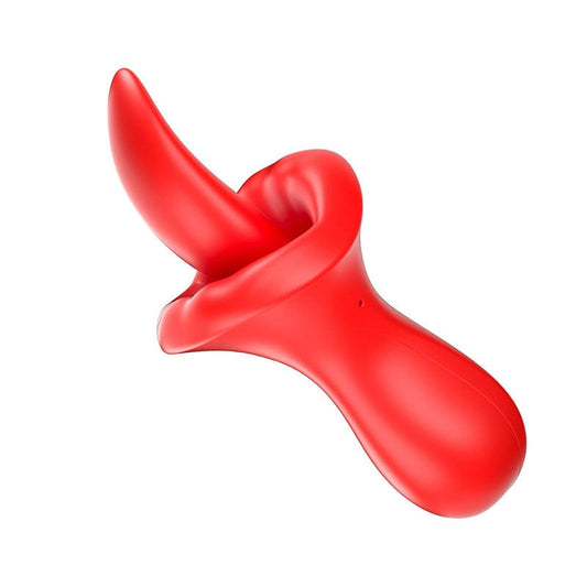 big mouth clitoral suction vibrator red 10 tongue licking 3 suction modes