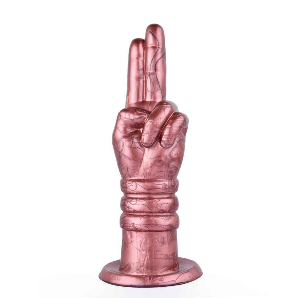 Silicone Finger Plug & Dildo Flirting Set – 5.1x19cm, Massage Wand Included