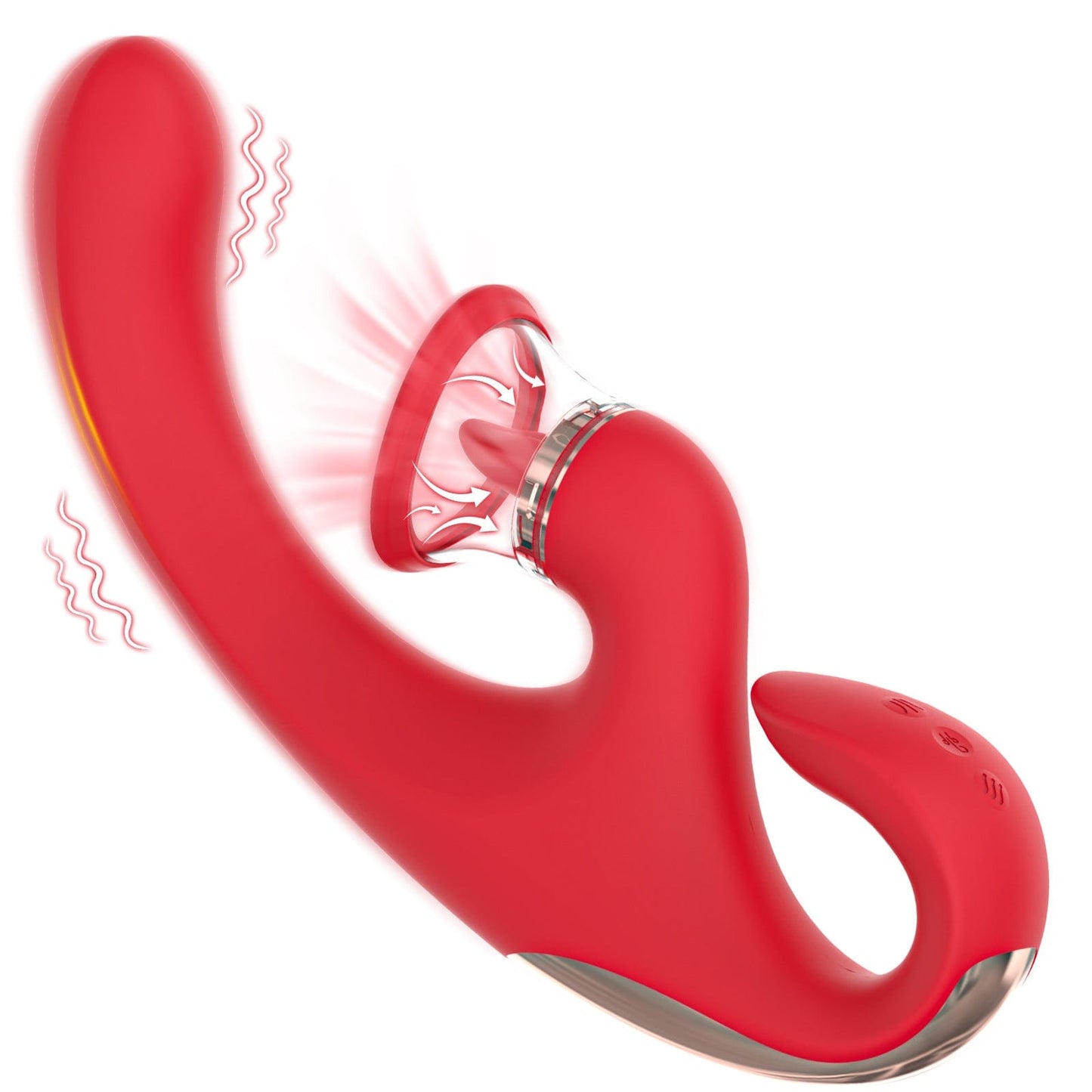 Sandra Tongue Licking Vacuum Suction Clitoral G-spot Vibrator