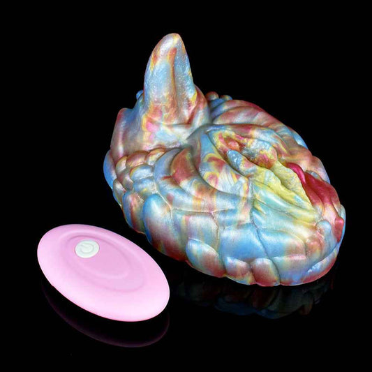 top view of the sculpted ridged grinding surface of the silicone pad