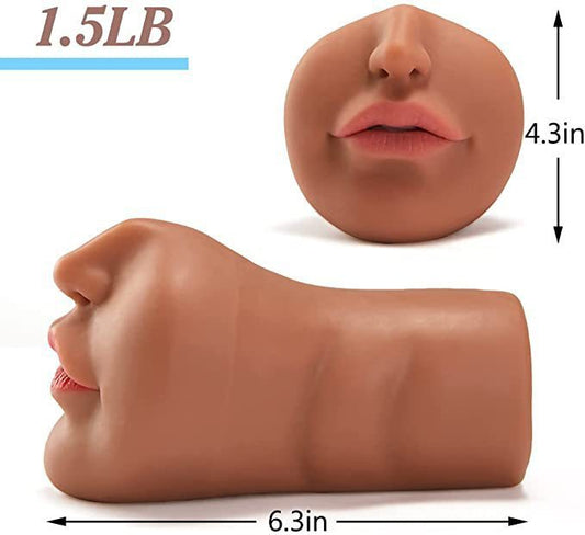 Brown TPT Manual Male Masturbator – Soft Stroker, Discreet & Easy to Use