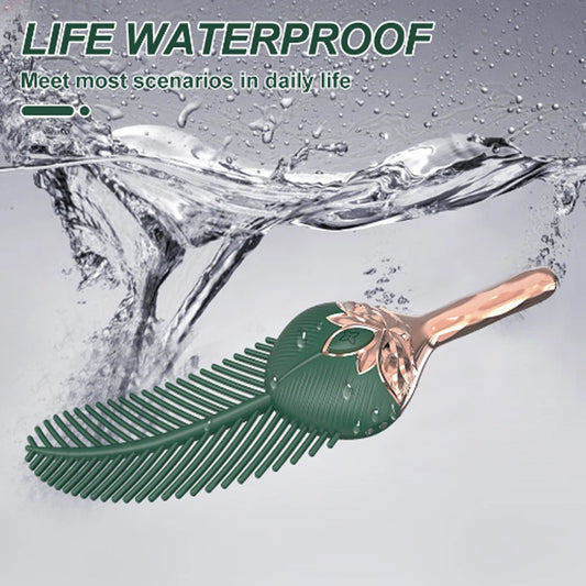 Peacock Feather Green Silicone Disguise Vibrator – ABS, Rechargeable, Discreet