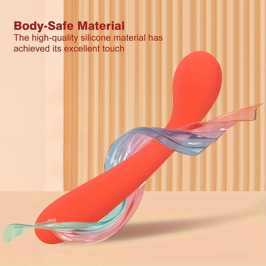 Orange Vibrating G-Spot Stimulator – Compact 10.8cm Round, 220g, Rechargeable