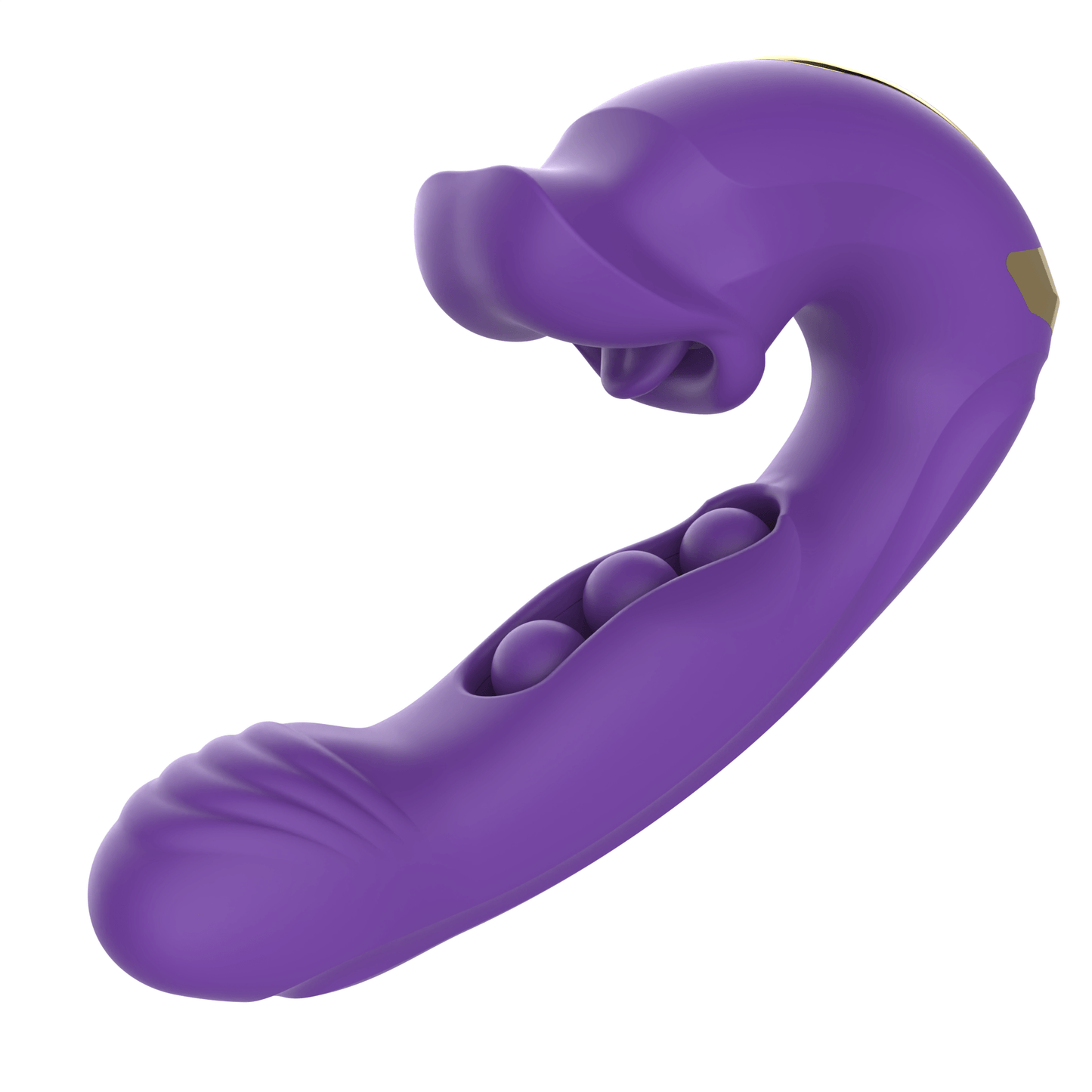 Rose Tongue Vibrator – G-Spot & Clitoral Dual Stimulation, 7 Vibration + 7 Rotation + 5 Licking Modes