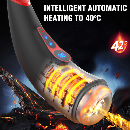 007 Pro Airplane Bottle Male Masturbator – Telescopic Sucking Heating, Silicone TPE