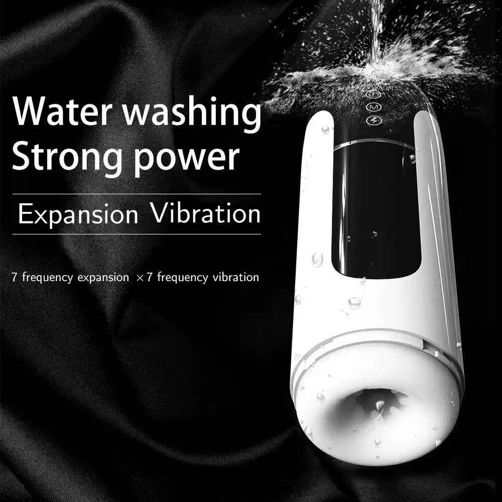 Masturbador Masculino Totalmente Automático – 7+7 Modos, Aquecimento, Som, 1500mAh