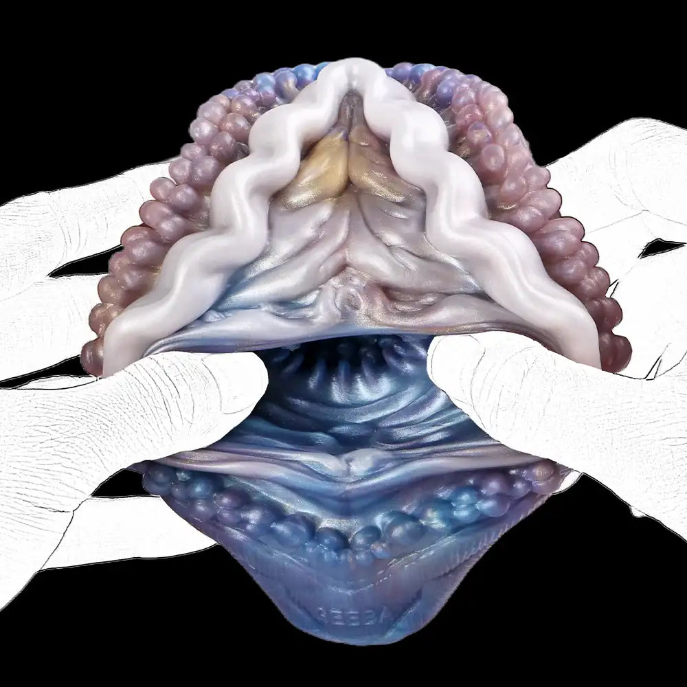 soft silicone abalone masturbator size reference
