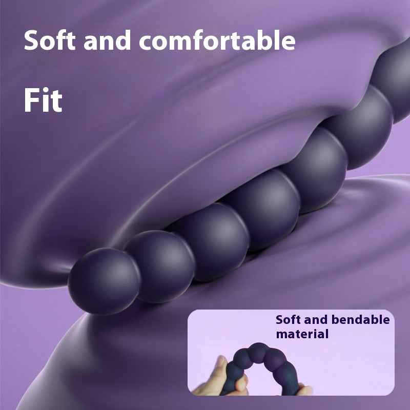 7-Bead Anal Vibrator – 10 Vibration Modes, 18.8cm, Splash-Proof, USB Rechargeable