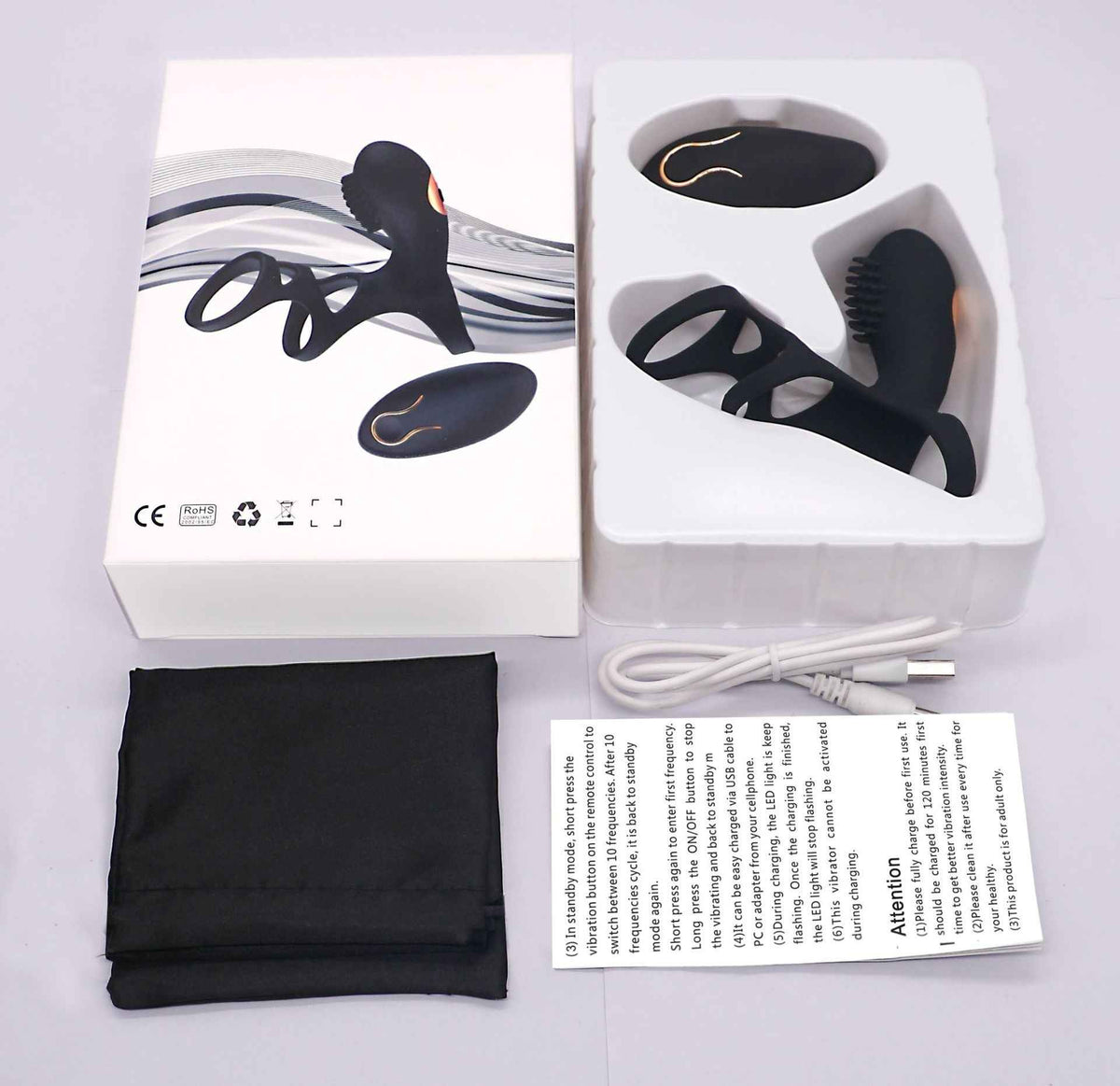 Keira Vibrating Penis Ring – Body-Safe Silicone, Multi-Mode, Waterproof, Rechargeable