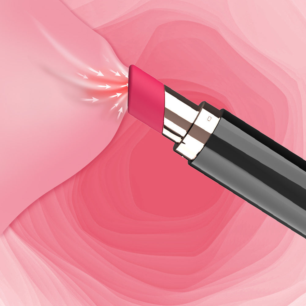 Lipstick Disguise Sucking Vibrator – Magnetic Charge, Waterproof, 45min Battery