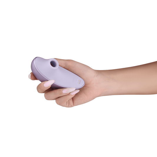 YOVIX Wellness ergonomic body-safe silicone product, held to show its soft, medical-grade finish