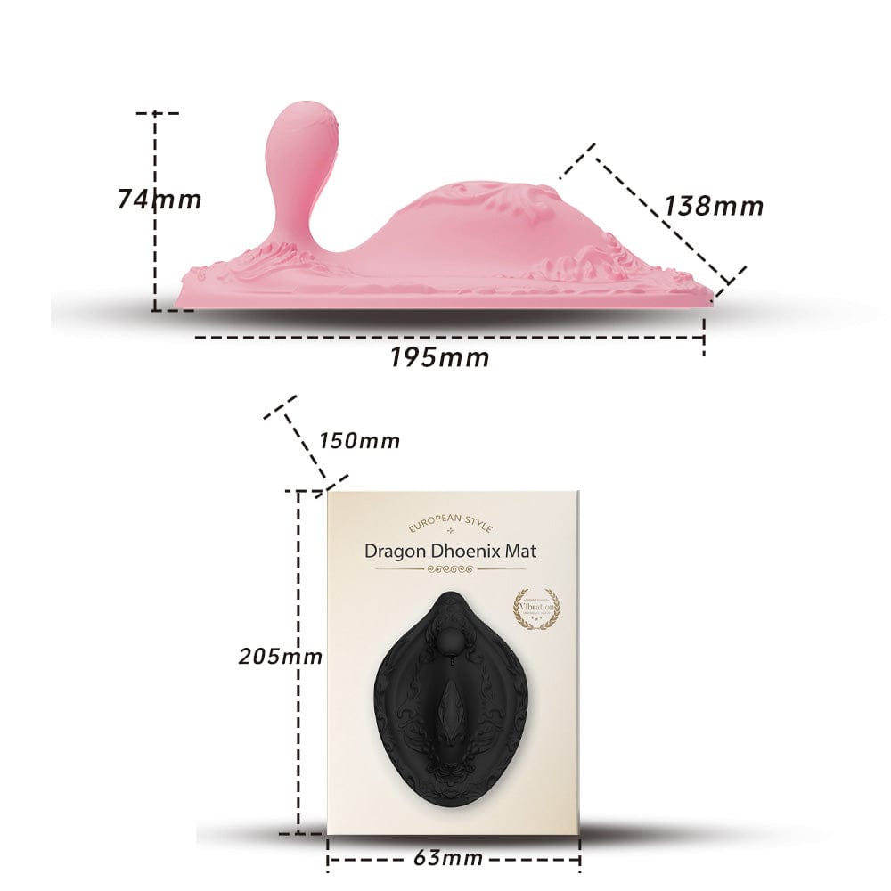 Dragon Phoenix Cushion Vibrator with Remote Control