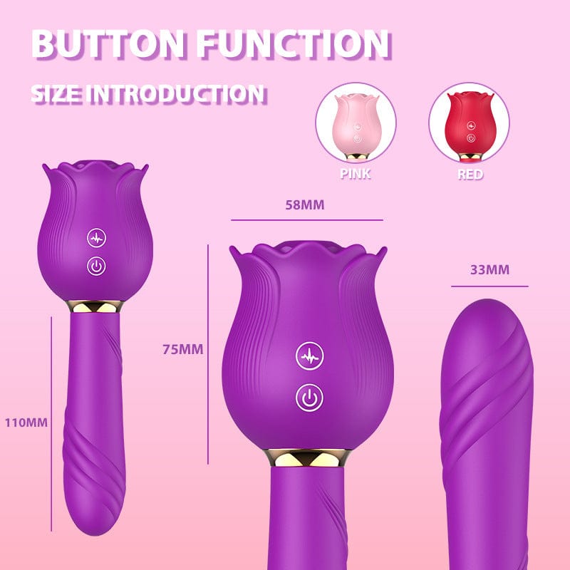 Rose Shaker Sucking Jump Egg – G-spot Vibrator for Women, Waterproof & Discreet Delivery