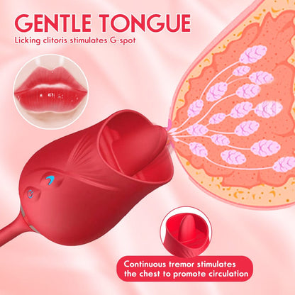 The Rose Toy With Bullet Vibrator Pro