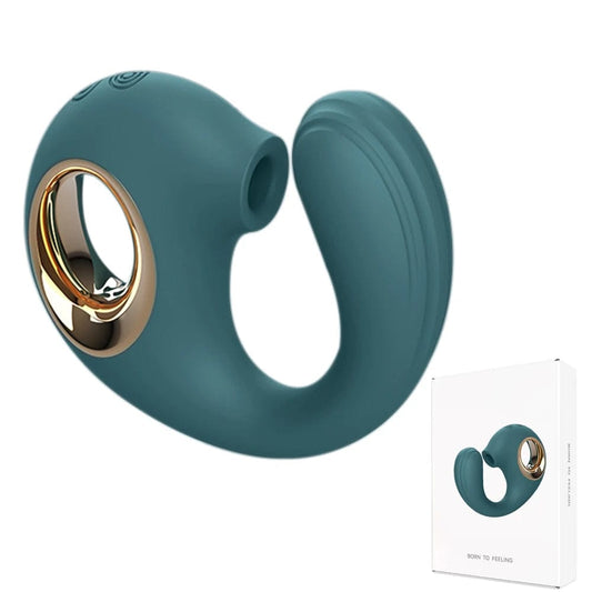 green dolphin g spot vibrator with clitoral suction