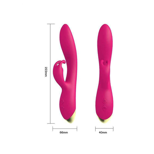 USK-V05 Bonnie Rabbit Vibrator – Silicone, G-Spot &amp; Clitoral Dual Stimulation