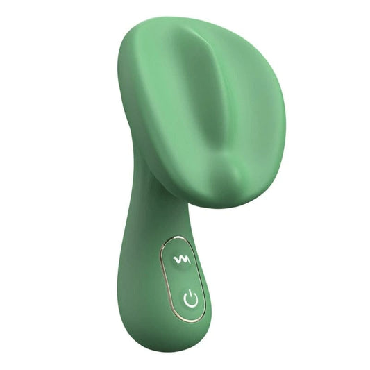 mushroom head vibrator 3-zone clitoris g-spot nipple 10 modes green standard