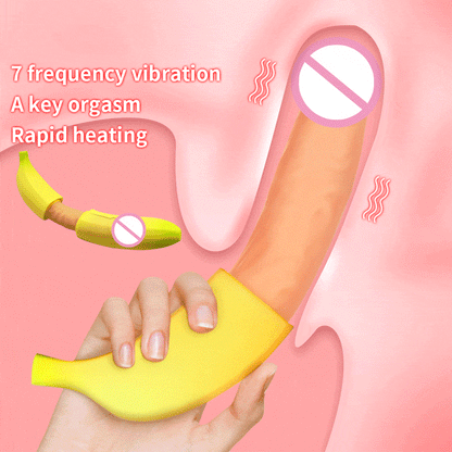 Realistic Banana Shape G-Spot Vibrator – Silicone, 7-Speed Vibration & Heating
