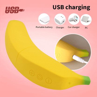 Realistic Banana Shape G-Spot Vibrator – Silicone, 7-Speed Vibration & Heating