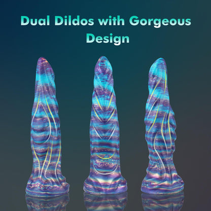 Fantasy Liquid Silicone Colored Suction Cup Anal Plug, Anal Dilation Toy for Men Women BDSM Adult Play