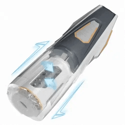 White Thrusting Rotating Auto Multi-Function Male Masturbator – USB