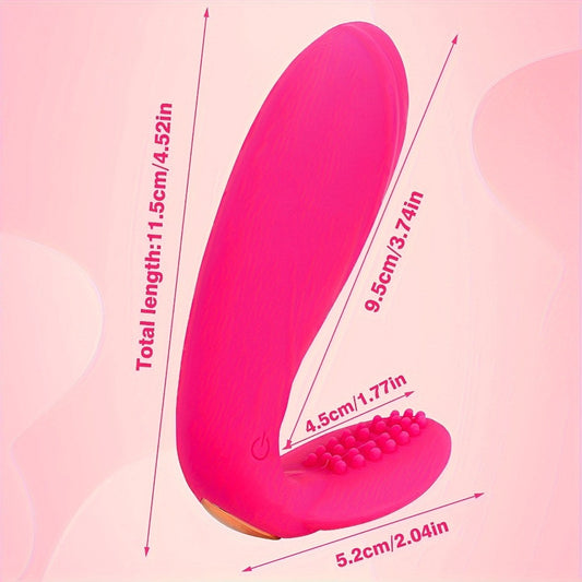 Rose Red Wearable Couples Vibrator – 210g, Hands-Free Dual Stimulation Toy